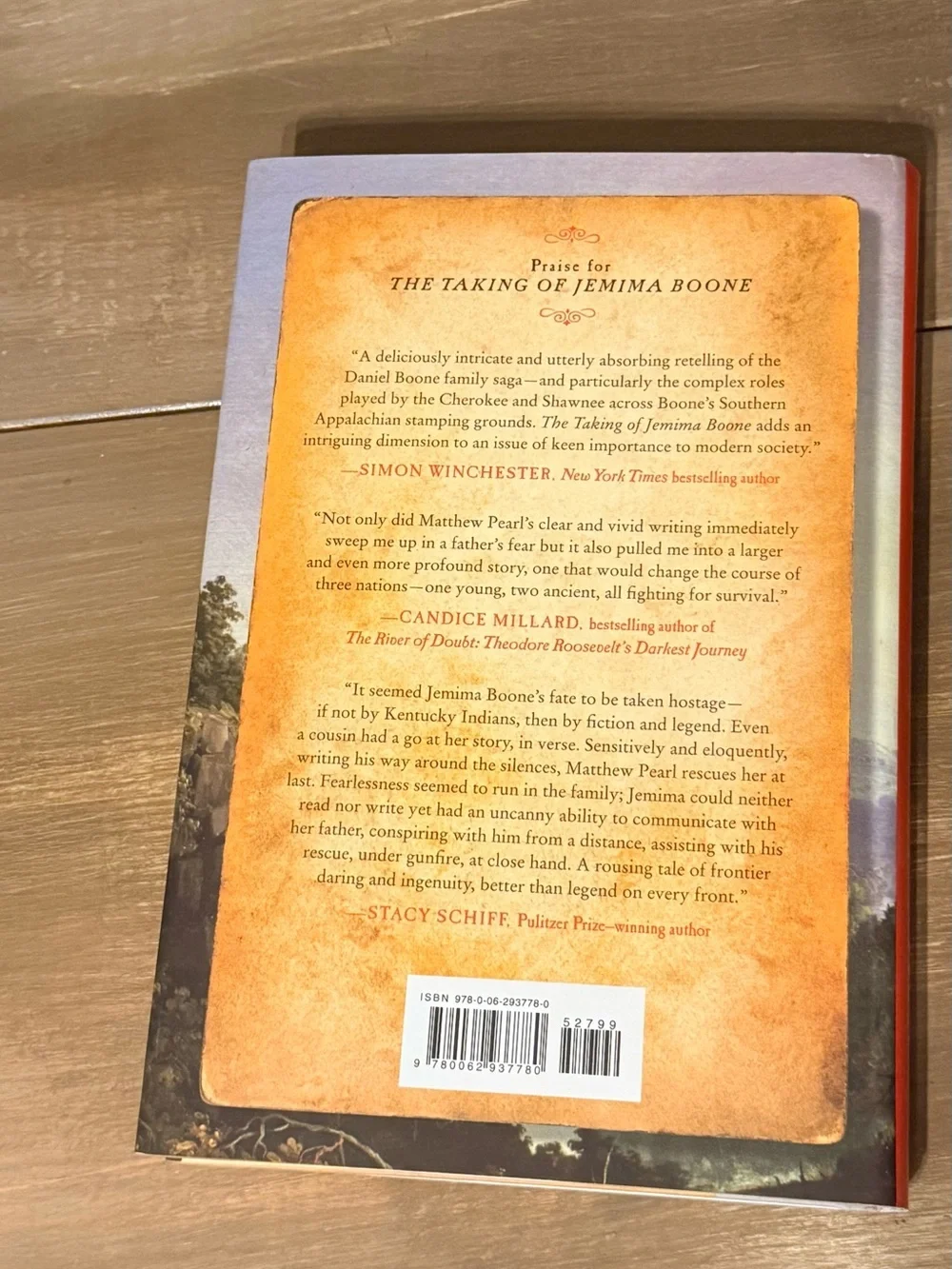 The Taking of Jemima Boone Matthew Pearl Hardcover Dust Jacket Historical Book
